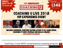 Tablet Screenshot of coachingulive.com